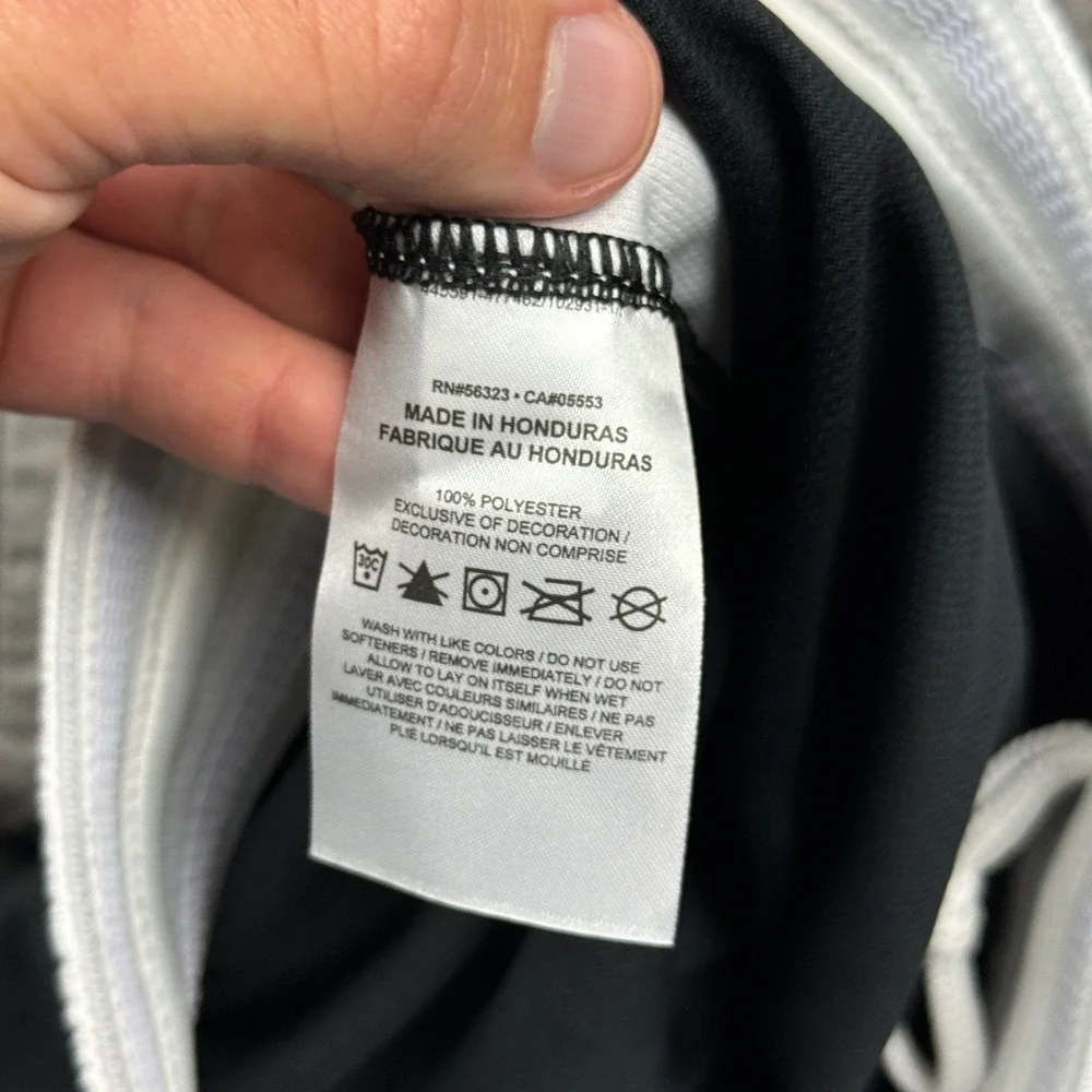 Nike Mens Medium Black White Dri-FIT Team Basketball Shorts Athletic Sportswear